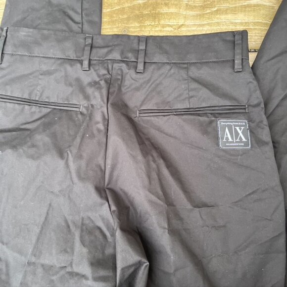 Armani Exchange Black Slim Fit Dress Pants Size 28 - Picture 11 of 11